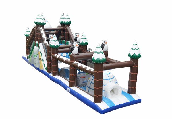 Winter stormbaan inflatable op maat gemaakt op voorkeuren van de klant